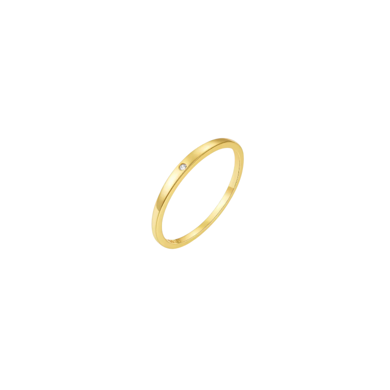 Circle Stone Band Ring