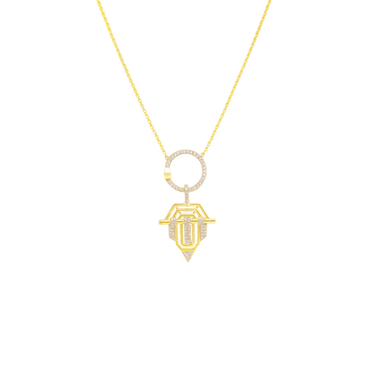 Sienna Pearl Lock Necklace