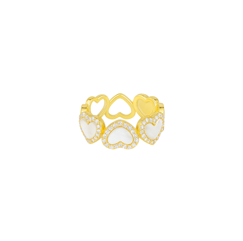 Icy Hearts Ring