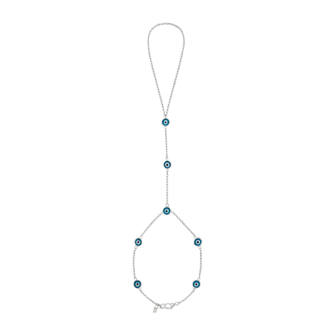 Multi Evil Eyes Handchain