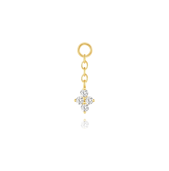 Chained Four Petals Charm