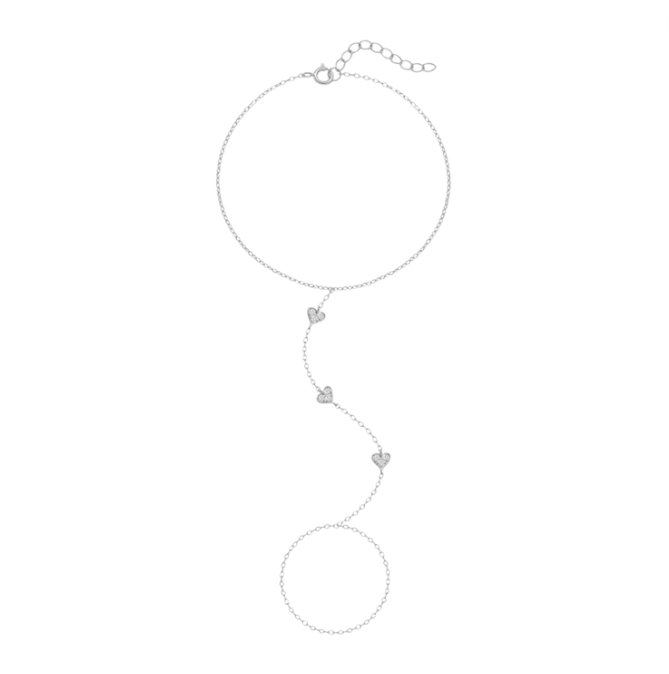 Triple Hearts Handchain