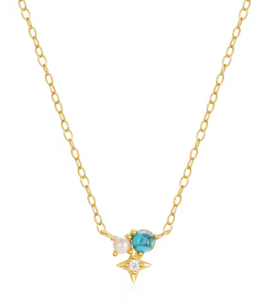 Turquoise North Star Necklace