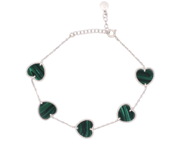 Inlay Hearts Bracelet