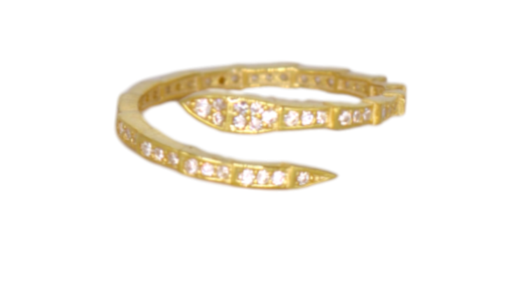 Pavé Snake Ring