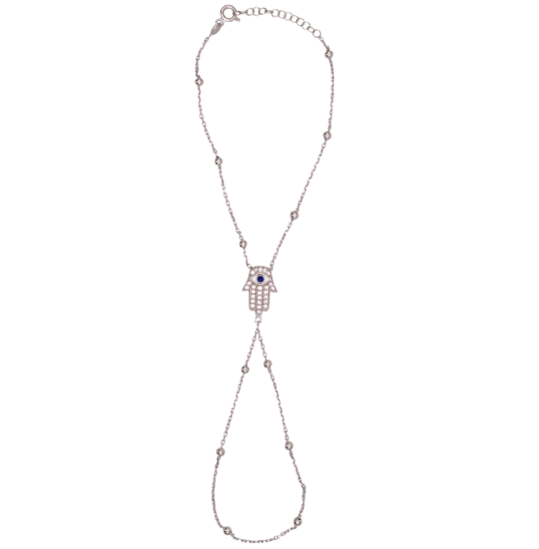 Pavé Eye Kaff Beaded Handchain