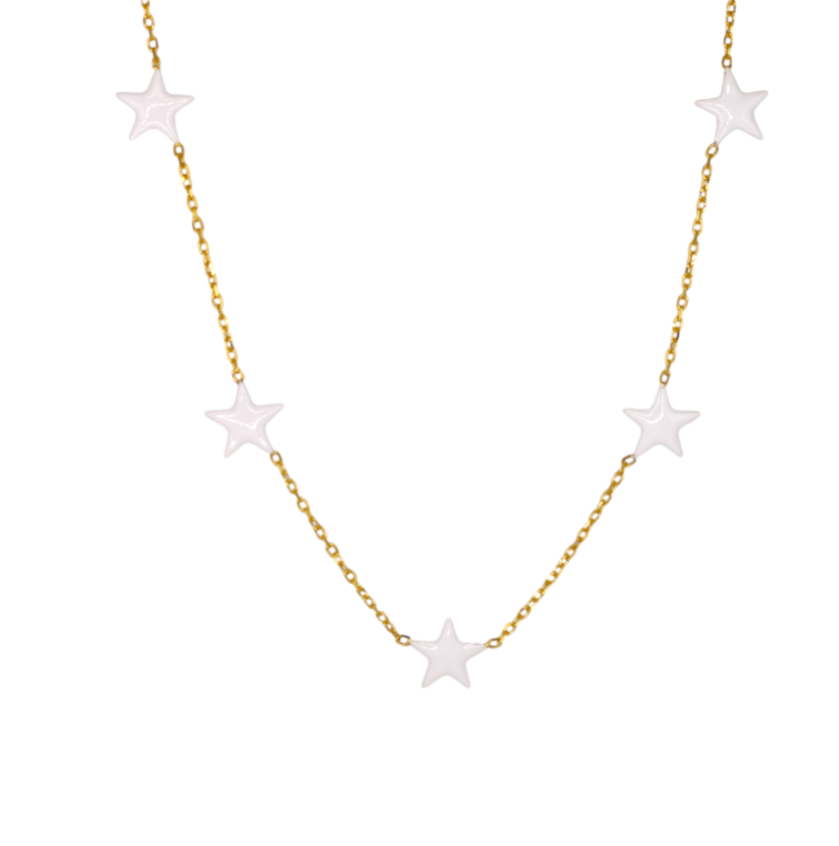 Enamel Multi Stars Choker