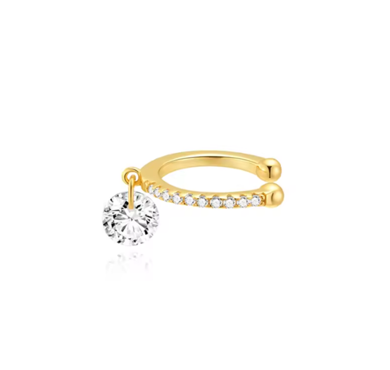 Crystal Circle Pavé Earcuff