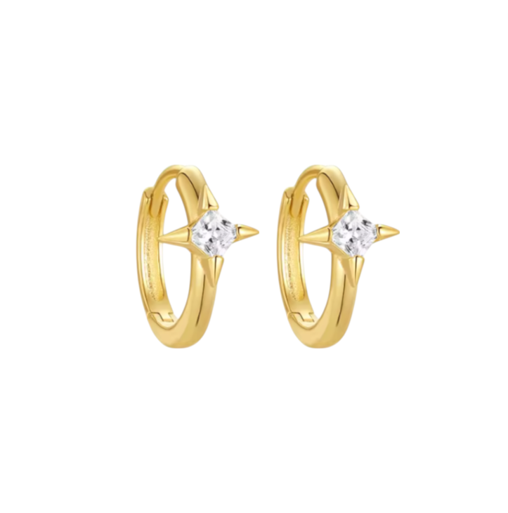 Striked Crystal Hoop