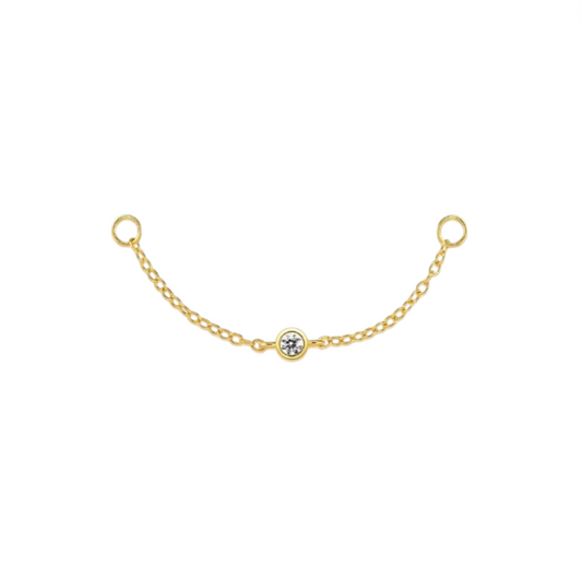 Circle Stone Chain Connecter