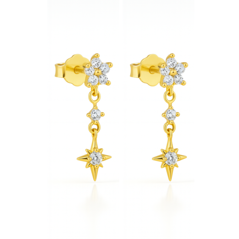 Flora Bloom Tassel Earring