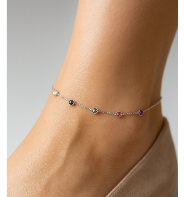 Colorful Stones Anklet