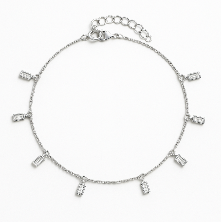 Dangling Baguettes Anklet