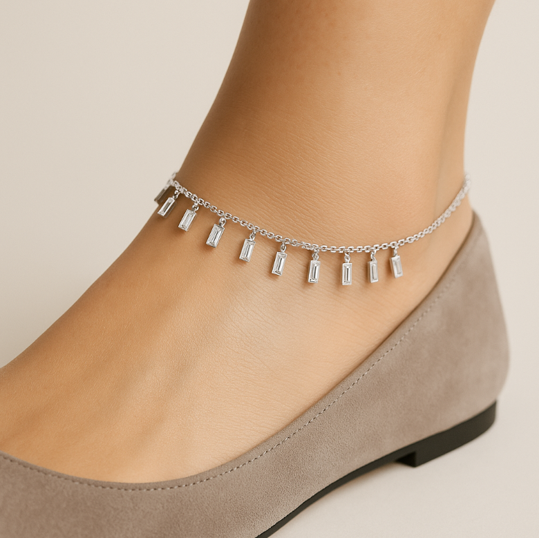 Dangling Baguettes Anklet