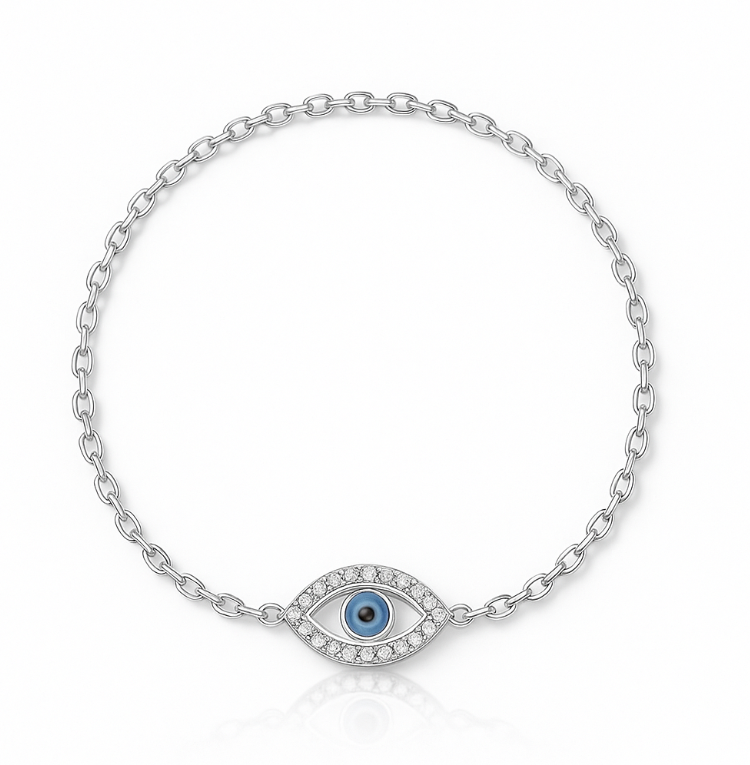 Pavé Marquise Evil Eye Bracelet