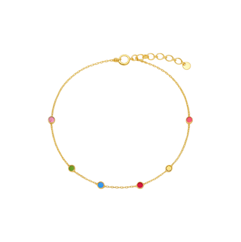 Colorful Stones Anklet