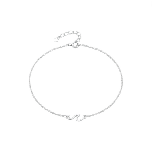 Thin Wave Anklet