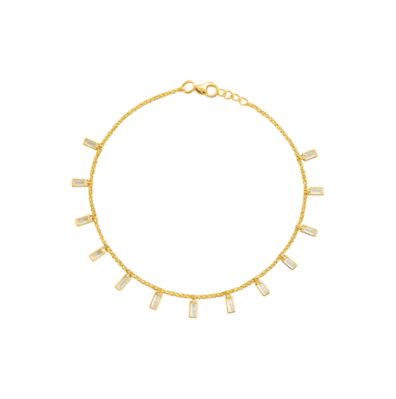 Dangling Baguettes Anklet