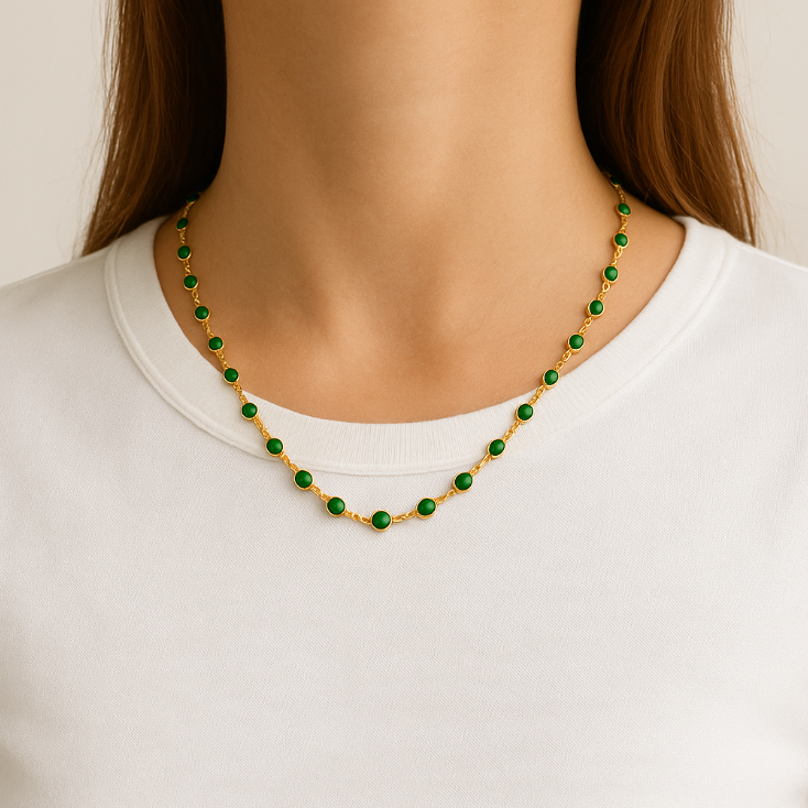 Circle Sparkles Necklace