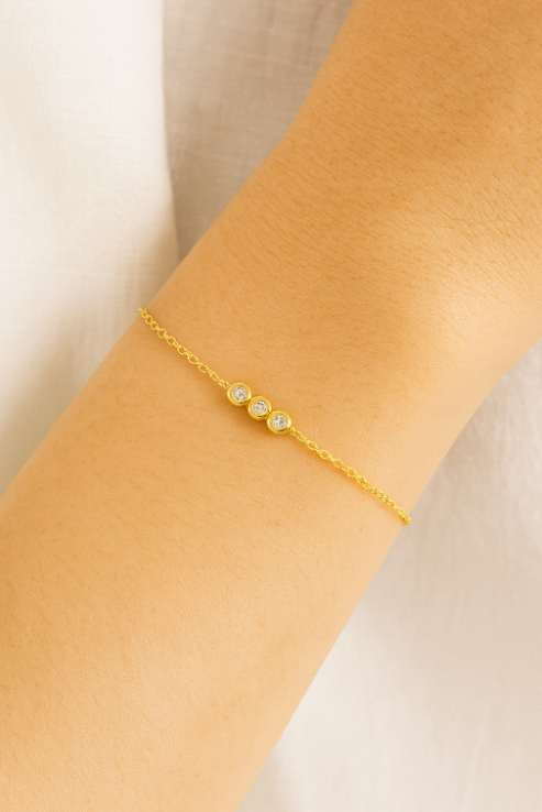 Triple Stones Bracelet