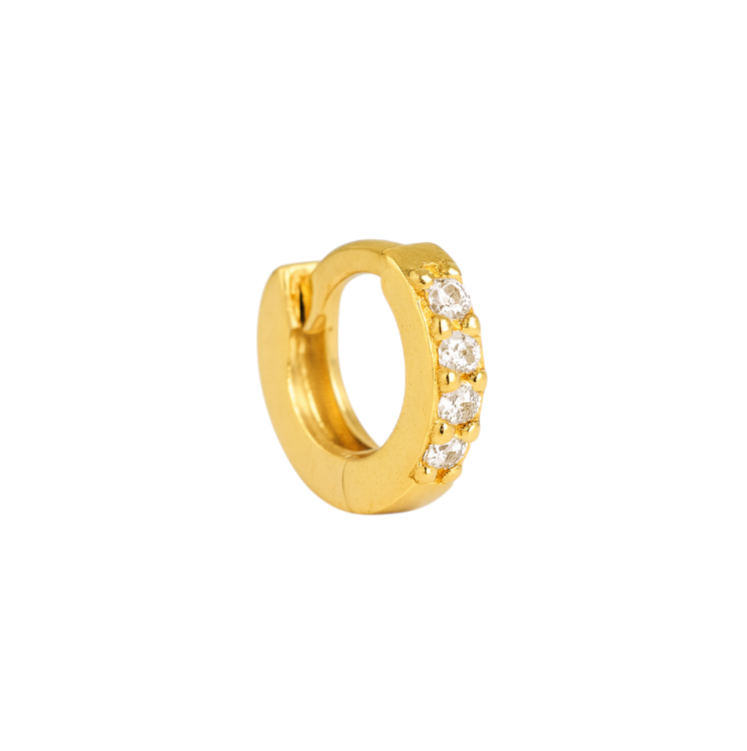 Thin pavé hoops