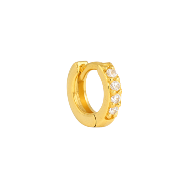 Thin pavé hoops
