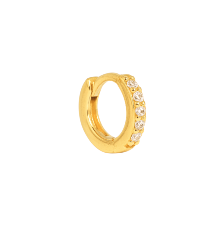Thin pavé hoops