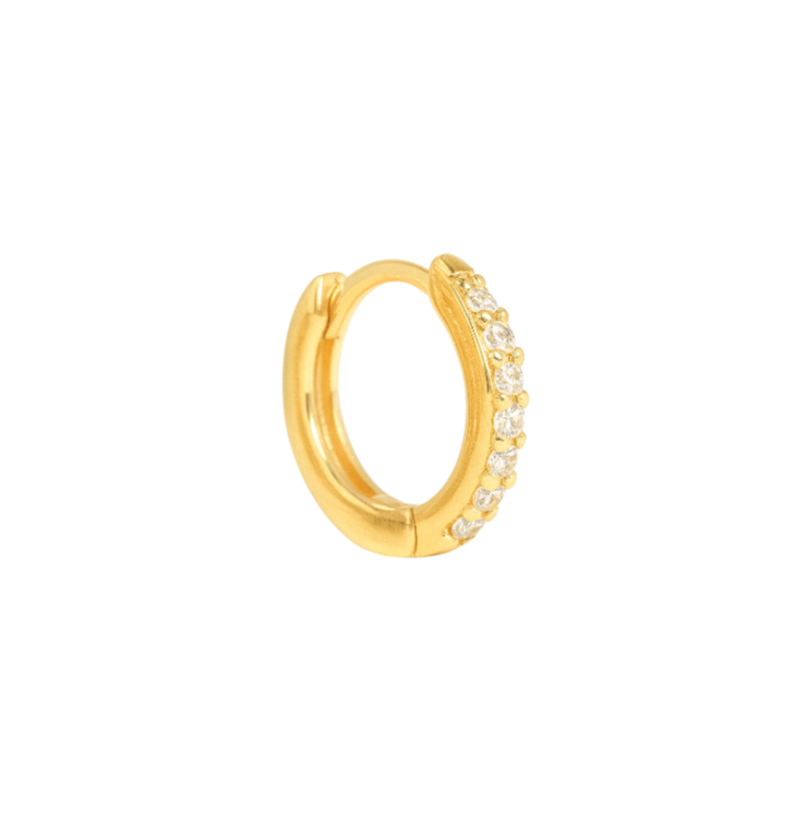 Thin pavé hoops