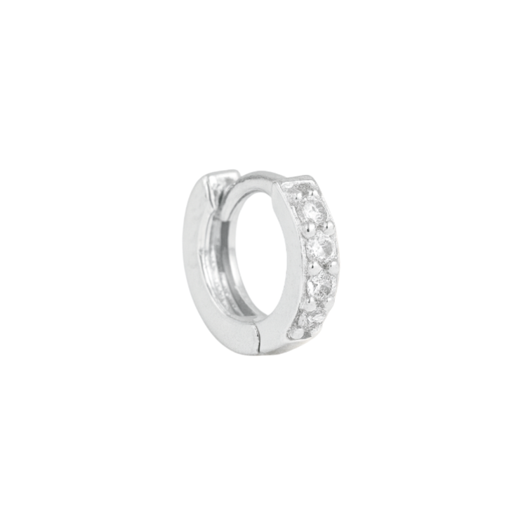 Thin pavé hoops
