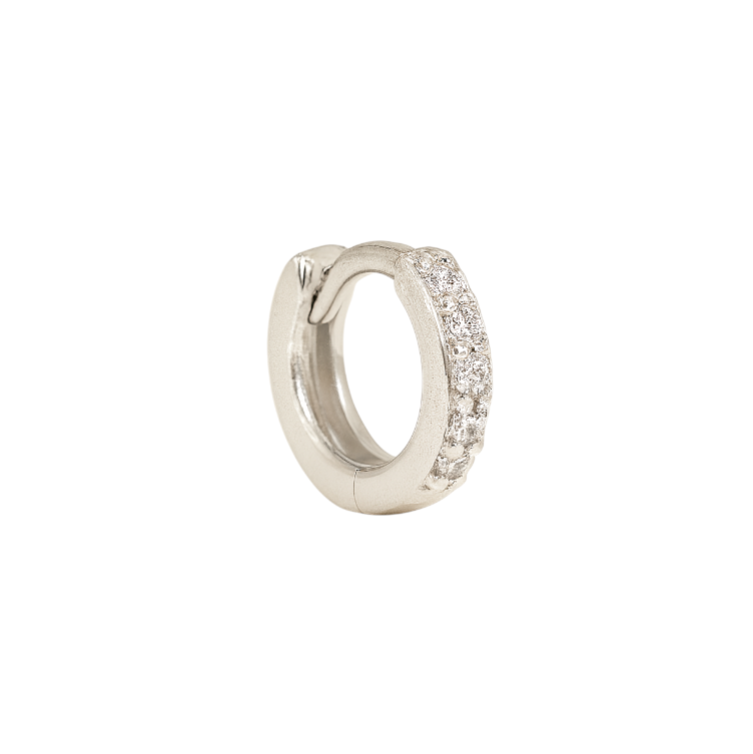 Thin pavé hoops