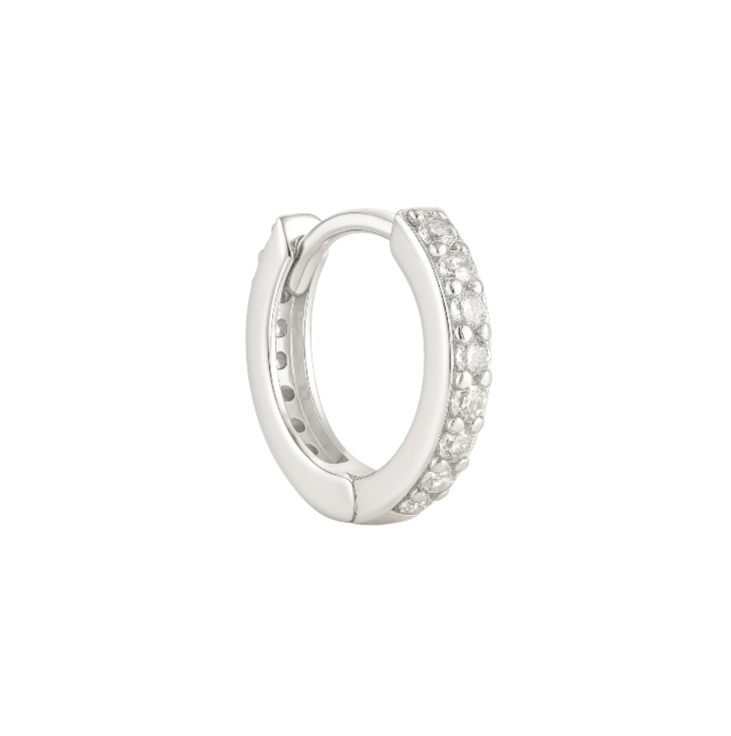 Thin pavé hoops