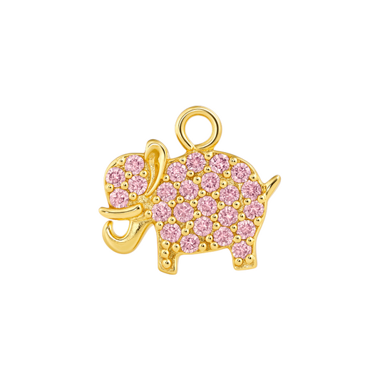 Pink Elephant Charm