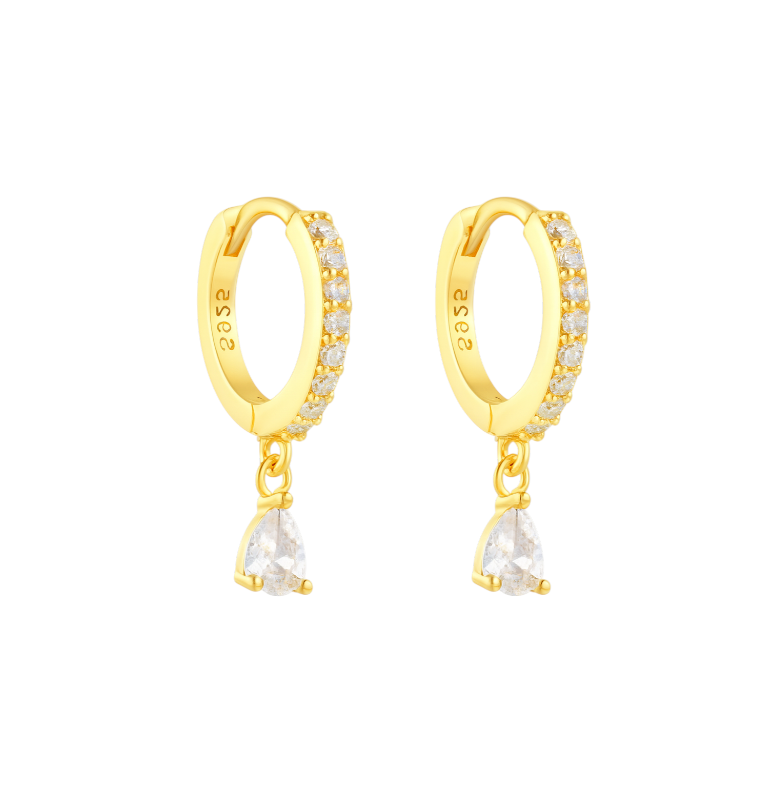 Diamond Stud Hoops