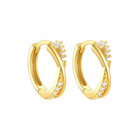 Bold Pavé X Hoops
