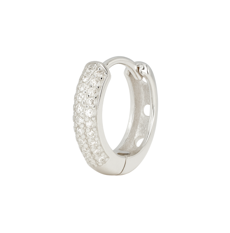 Round Pavé Hoops