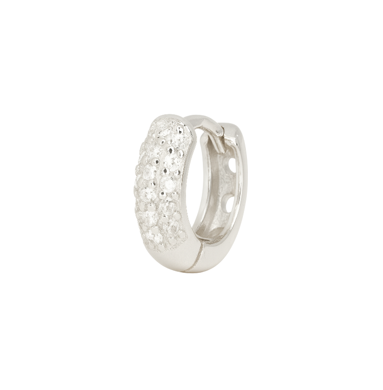 Round Pavé Hoops