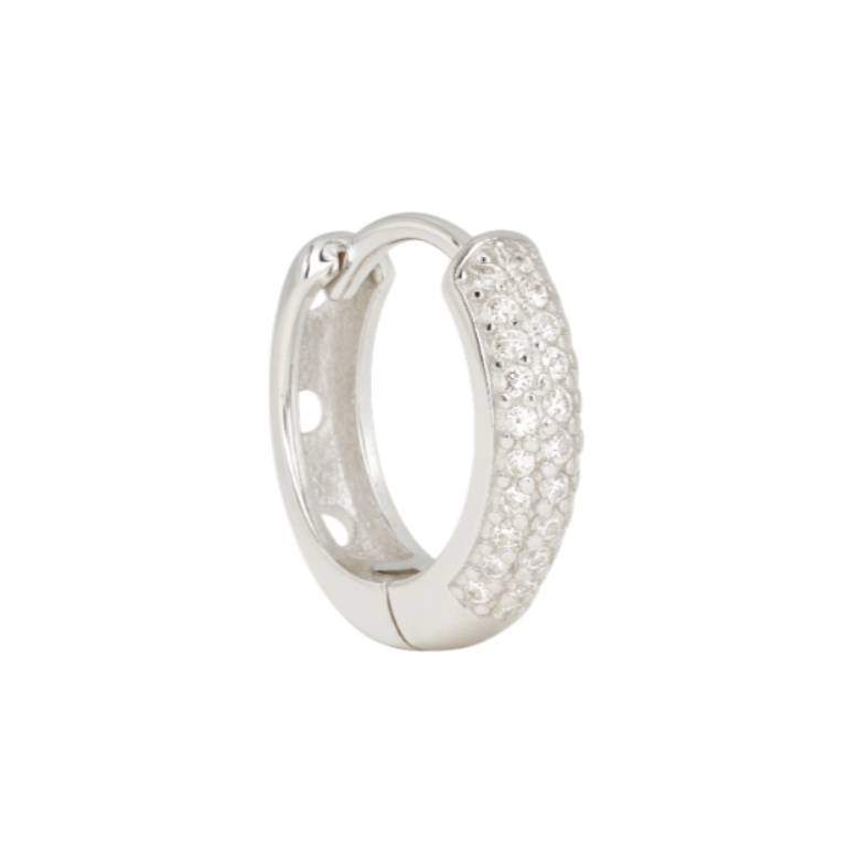 Round Pavé Hoops