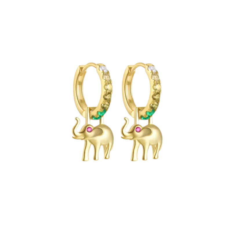 Green Elephant Hoop
