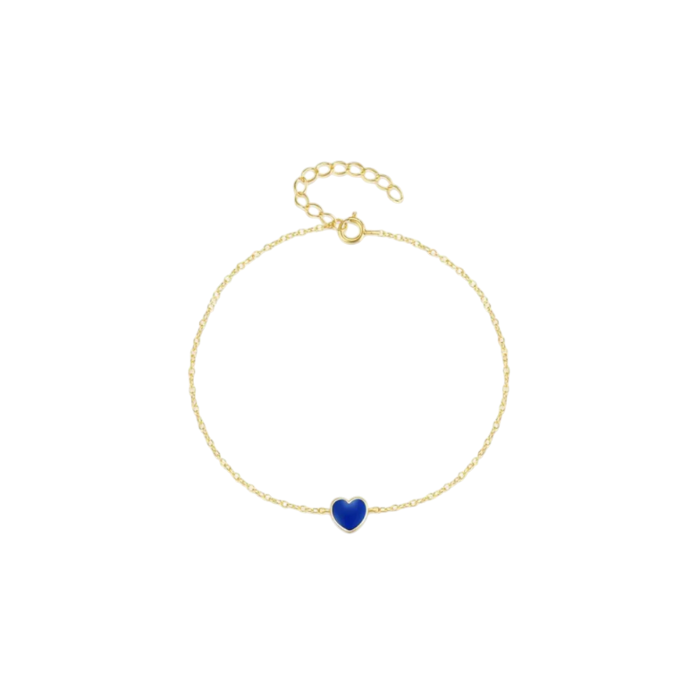 Enamel Heart Bracelet