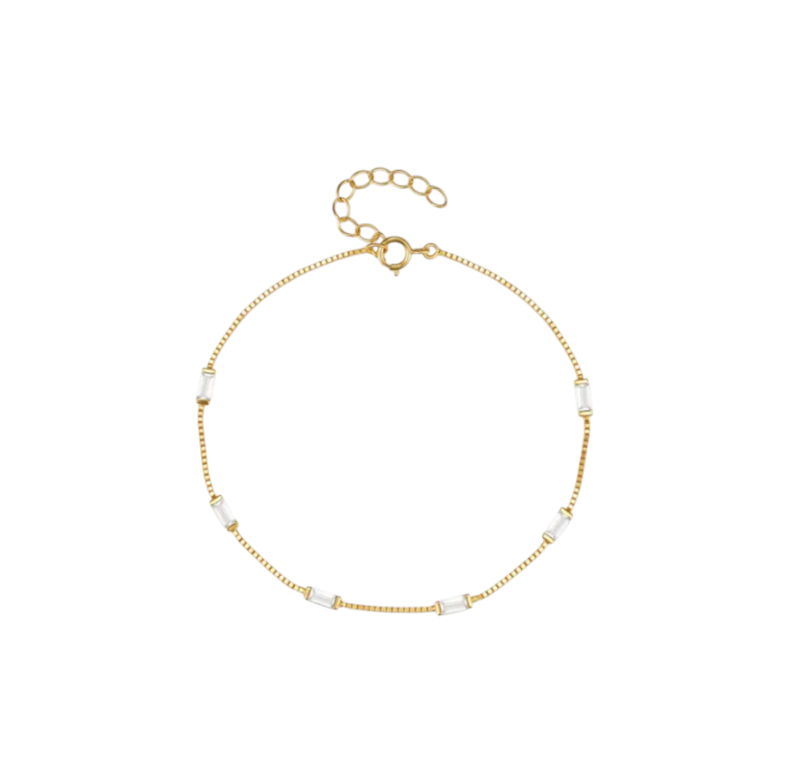 Multi Baguettes Chain Bracelet