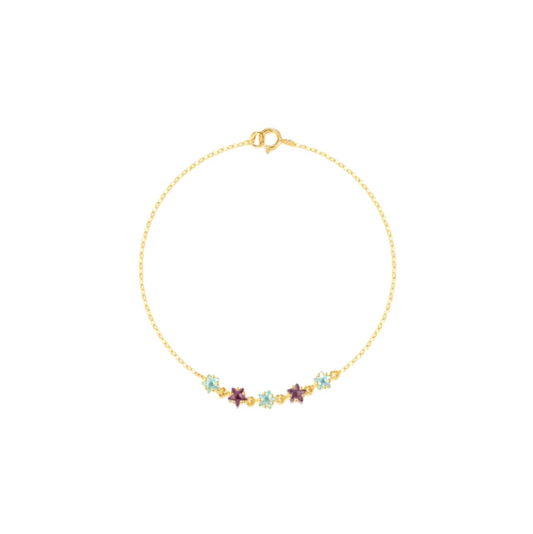 Blue Purple Stars Bracelet