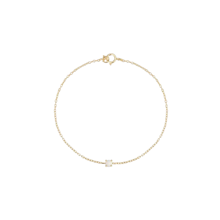 Opal Circle Stone Bracelet