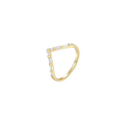 Baguettes V Ring