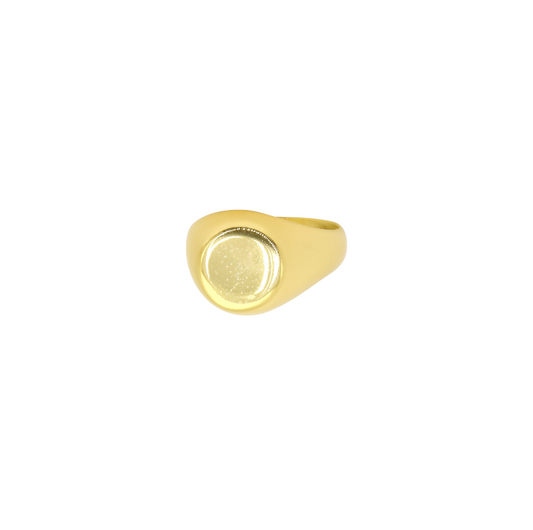 Round Signet Ring