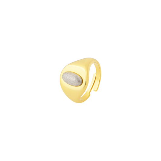 Silver Marquee Signet Ring