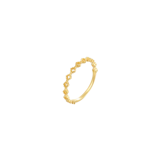 Bubbly Hollow Circles Ring