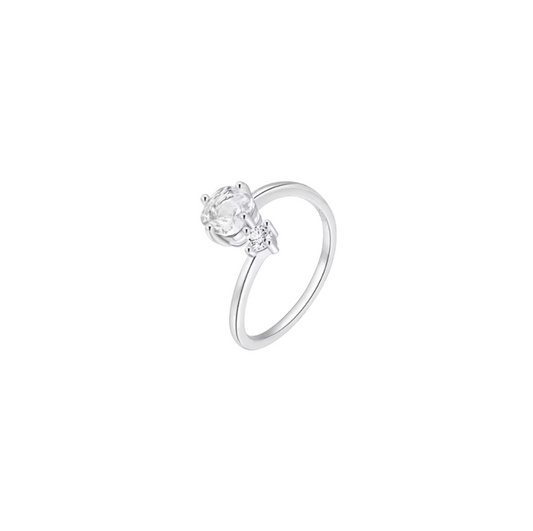 Crystal Circles Twist Ring