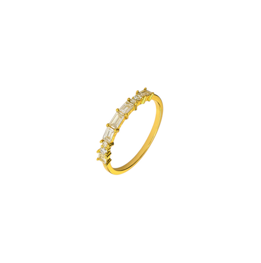 Baguette & Circle Band Ring