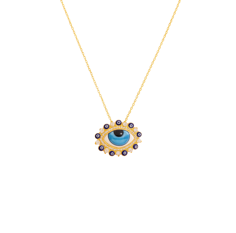 Symbolica Blue Evil Eye Necklace
