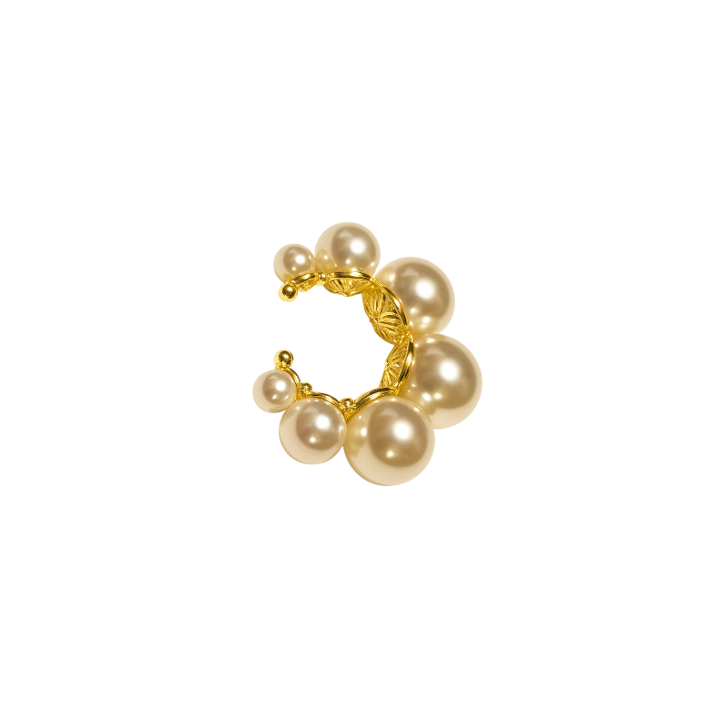 Big Bubbly Pearls Earcuff